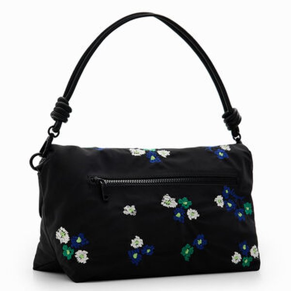 Desigual Flori flannel venecia fekete táska virágokkal 23WAXY16-2000