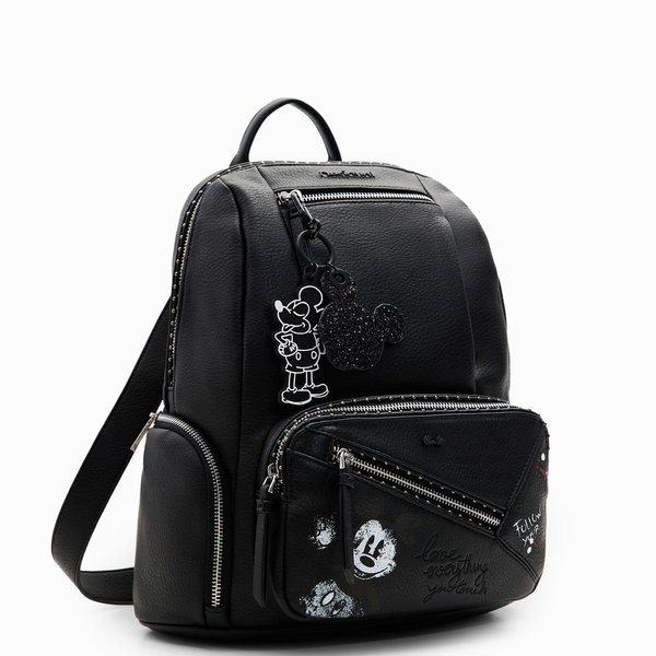 Desigual Mickey rock chester fekete hátizsák 1 23WAKP02