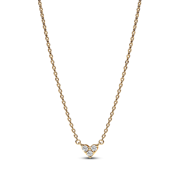Pandora ékszer Tripla köves szív shine nyaklánc 363014C01-45