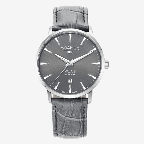 Roamer Valais szürke számlapos dupla szíjas férfi óra 988833415505