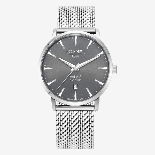 Roamer Valais szürke számlapos dupla szíjas férfi óra 988833415505