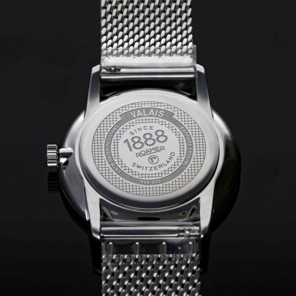 Roamer Valais szürke számlapos dupla szíjas férfi óra 988833415505