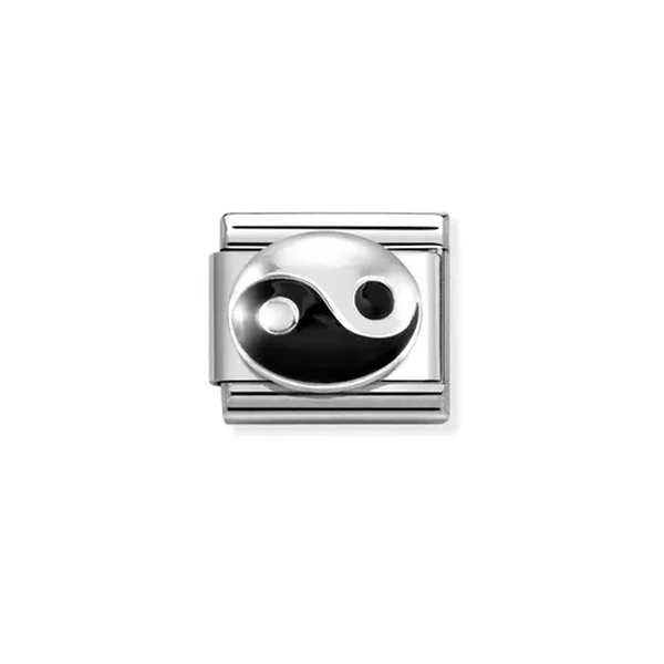 Nomination Yin és yang ezüst charm 330204-28