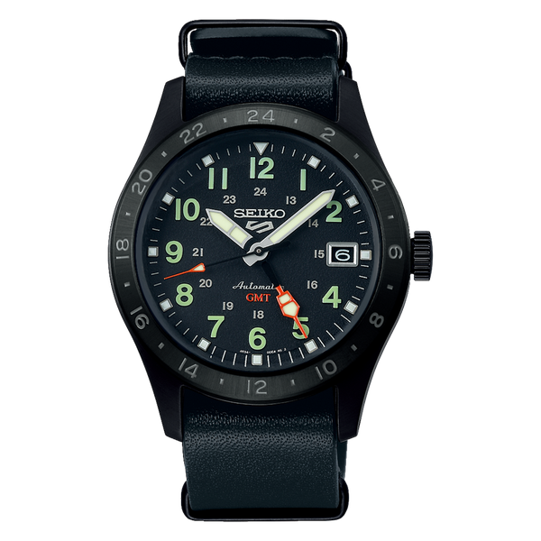 Seiko 5 Sports Field 'Deception' GMT férfi automata karóra SSK025K1
