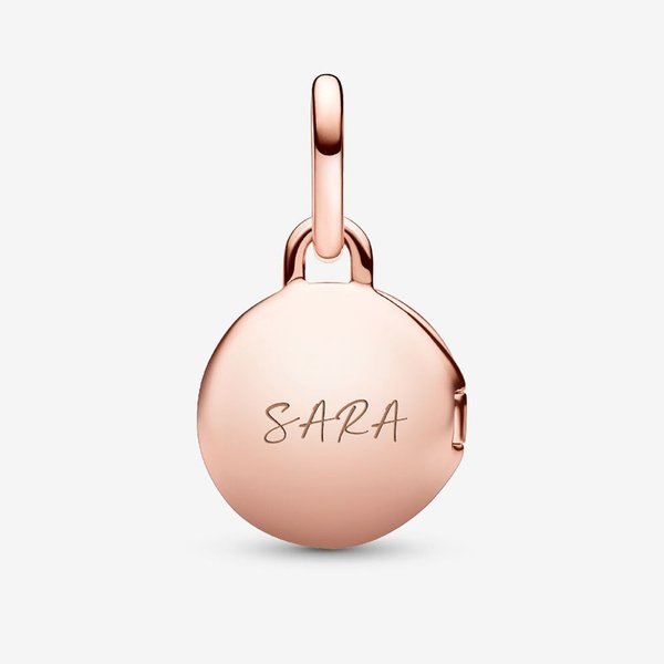 Pandora ékszer Szerelem lakat gravírozható rozé charm 783066C01