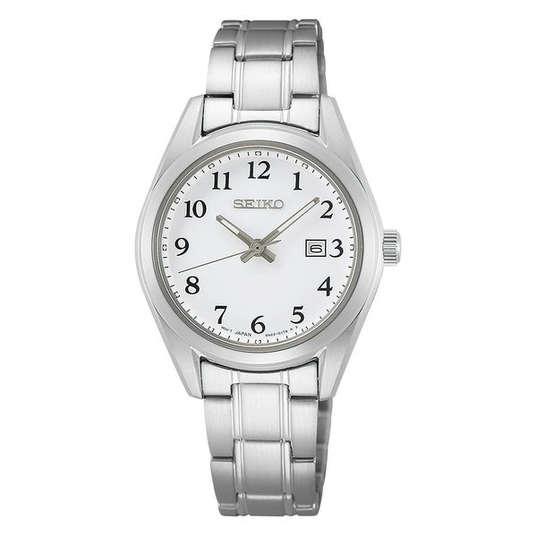 Seiko Classic fémcsatos fehér női kvarc óra SUR465P1