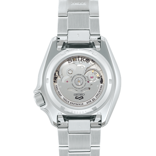 Seiko 5 Sports Black and White 'Checker Flag' Special Edition karóra SRPK67K1