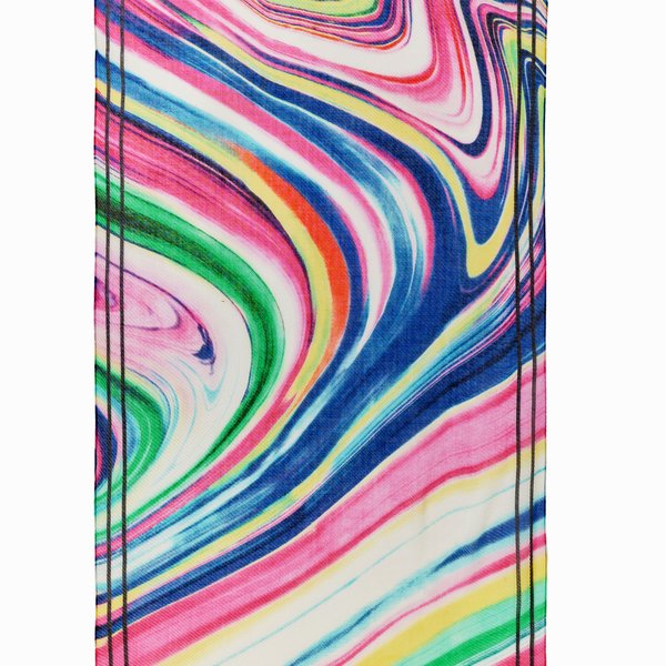 Desigual Powercolor pliszírozott színes sál 24SAWA35