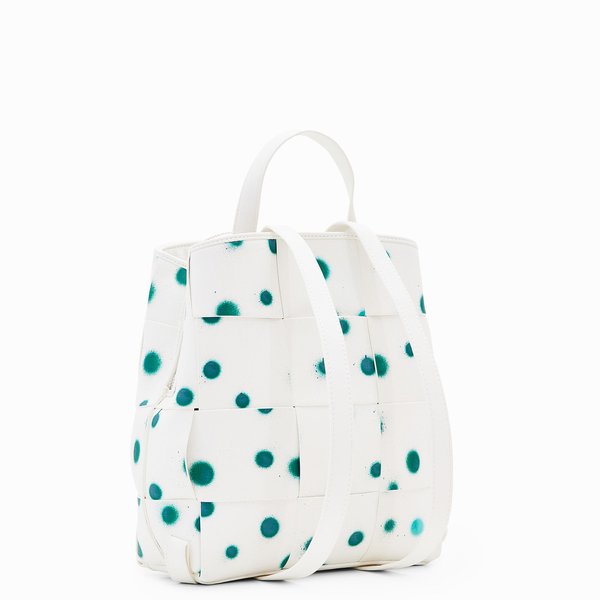 Desigual New splatter sumy zöld fehér hátizsák 24SAKP13/1000