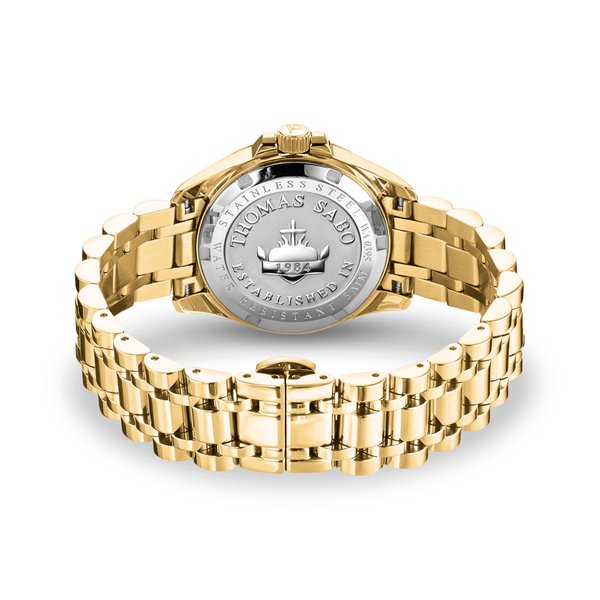 Thomas Sabo Arany színű női óra színes kövekkel WA0395-264-207