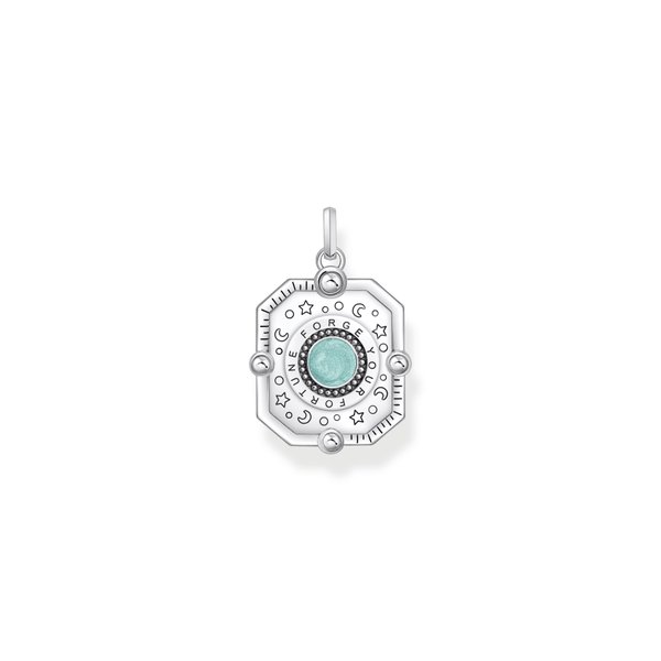 Thomas Sabo Nyolcszög alakú színes ezüst medál PE961-340-7
