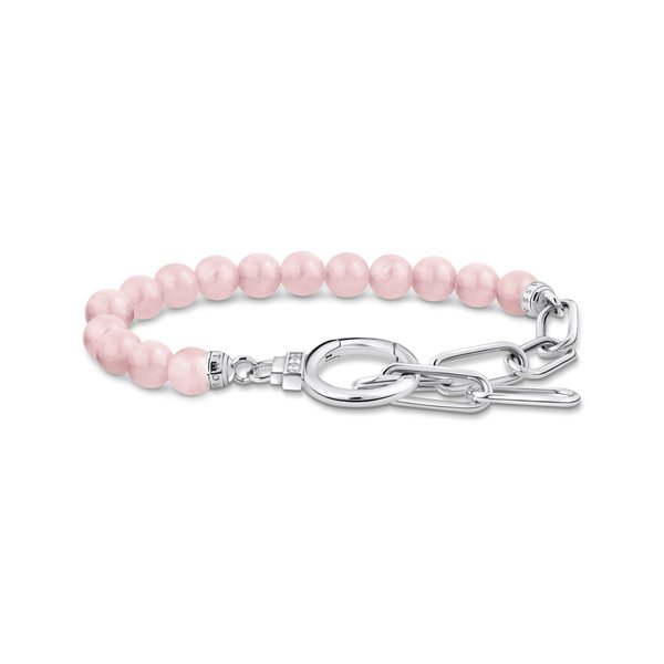 Thomas Sabo Ezüst lánc és rózsakvarc karkötő A2134-035-9-L19V