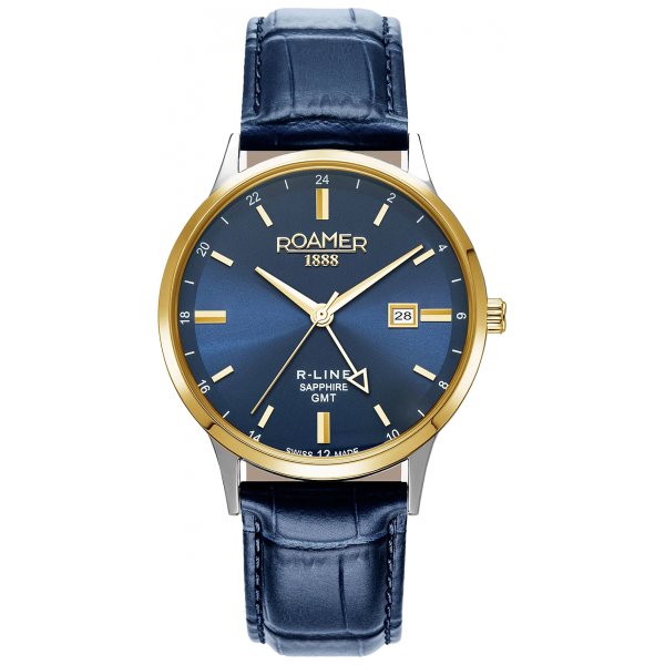 Roamer R-LINE GMT kéttónusú férfi óra dupla szíjjal 990987474505