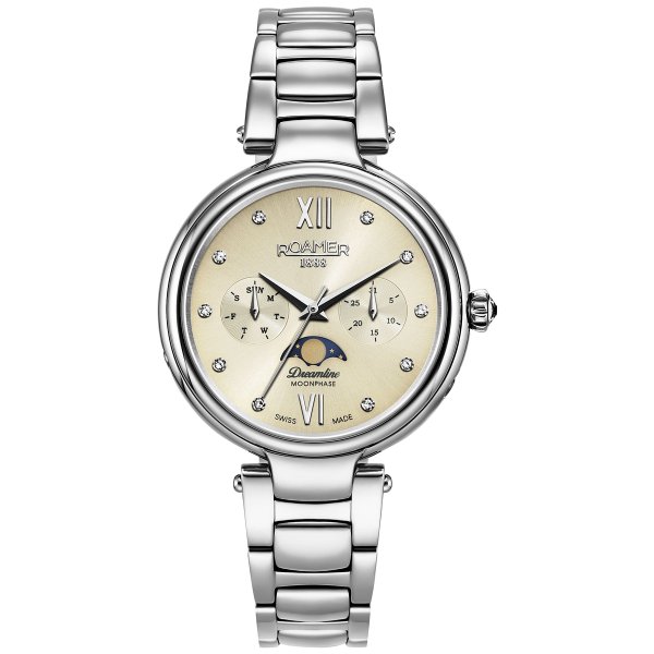 Roamer Dremaline Moonphase pezsgő színű női óra 858801411950