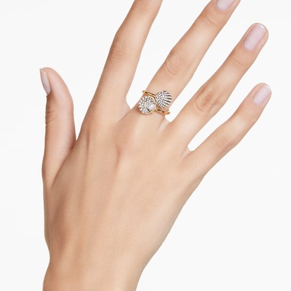 Swarovski Idyllia arany színű kagylós nyitott gyűrű 5683951