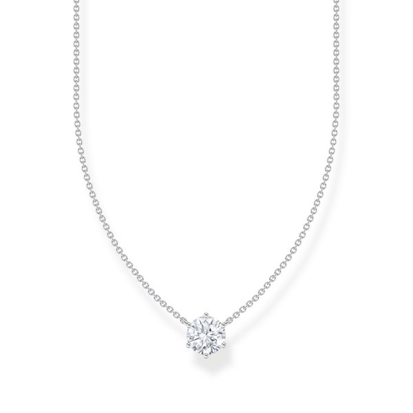 Thomas Sabo Ezüst nyaklánc áttetsző medállal KE2210-051-14-L45v
