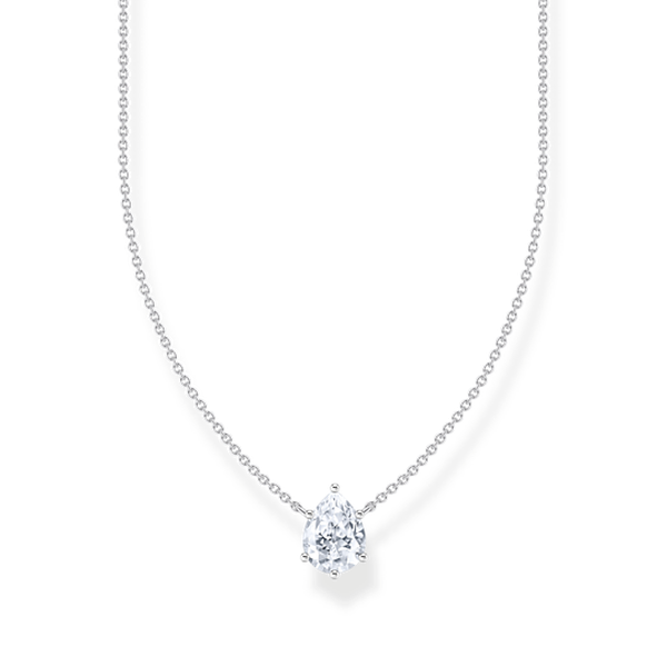 Thomas Sabo  Ezüst nyaklánc áttetsző csepp alakú medállal KE2213-051-14-L45v