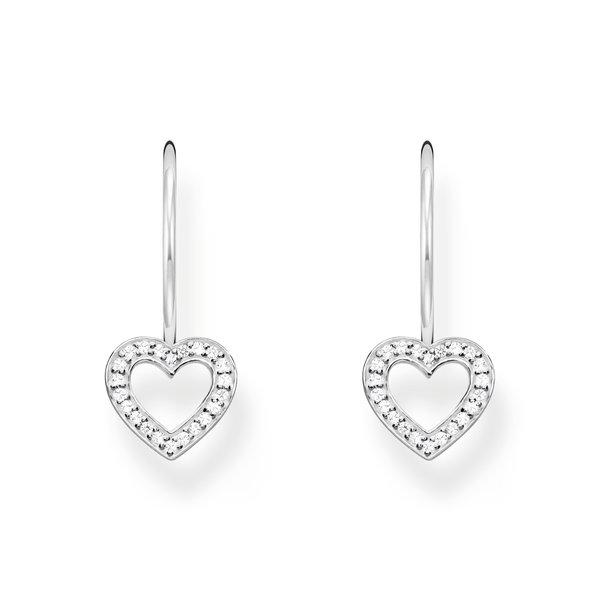 Thomas Sabo Szív alakú beakasztós ezüst fülbevaló H2292-051-14