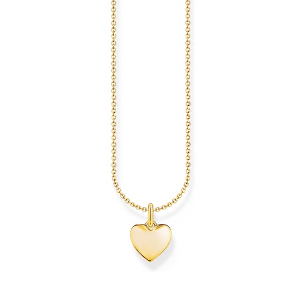 Thomas Sabo Aranyozott ezüst szív medál nyakláncon KE2234-413-39-L45v