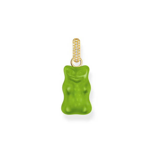 Thomas Sabo Aranyozott ezüst zöld Haribo gumi maci medál PE967-414-6