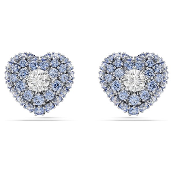 Swarovski Hyperbola szív alakú fülbevaló kék és áttetsző kristállyal 5683576