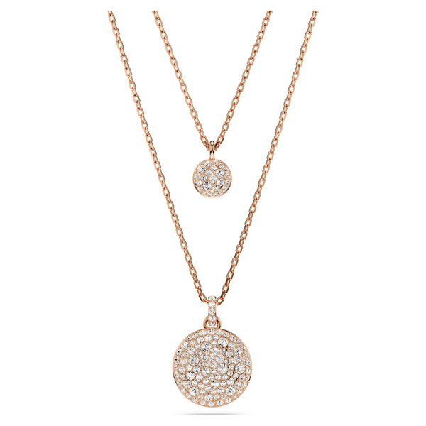 Swarovski Meteora dupla soros rozé nyaklánc 5683449