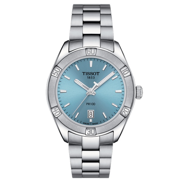 Tissot PR 100 Lady Sport Chic világoskék női óra T1019101135100