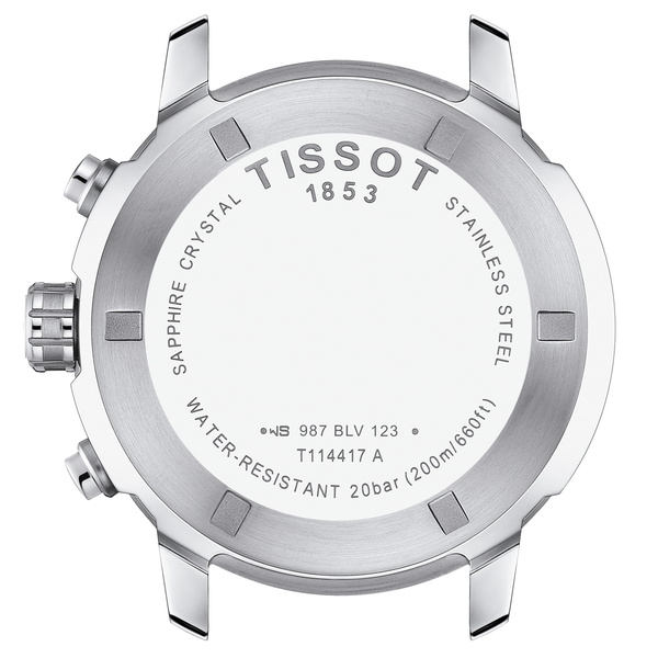Tissot PRC 200 kék számlapos chronograph férfi karóra T1144171104700