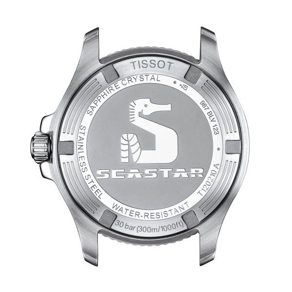 Tissot Seastar 1000 quartz fehér számlapos ezüst színű karóra T1202101101100