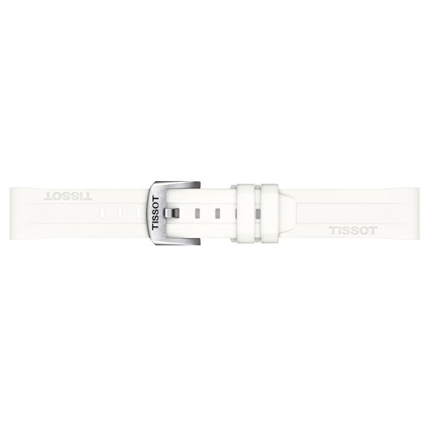 Tissot Seastar 1000 quartz fehér számlapos szilikon szíjas karóra T1202101711600