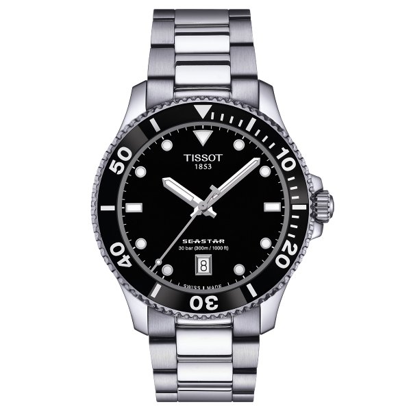 Tissot Seastar 1000 quartz fekete számlapos karóra T1204101105100