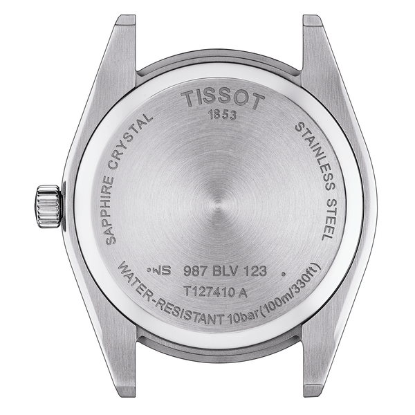 Tissot Gentlemam kék számlapos quartz férfi óra T1274101104100
