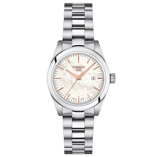 Tissot My lady ezüst színű női óra rozé mutatókkal T1320101111100