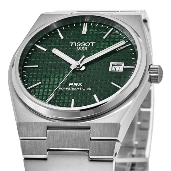 Tissot PRX Powermatic 80 zöld számlapos automata karóra T1374071109100