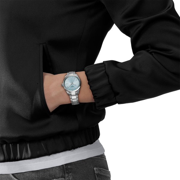 Tissot PR 100 quartz világos kék számlapos női óra T1502101135100