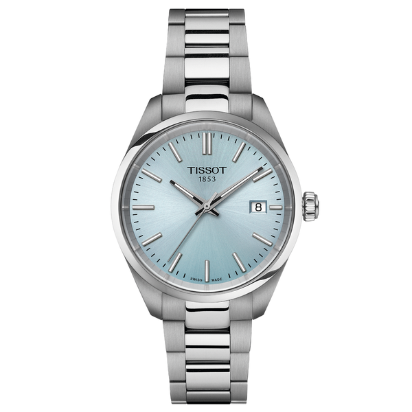 Tissot PR 100 quartz világos kék számlapos női óra T1502101135100