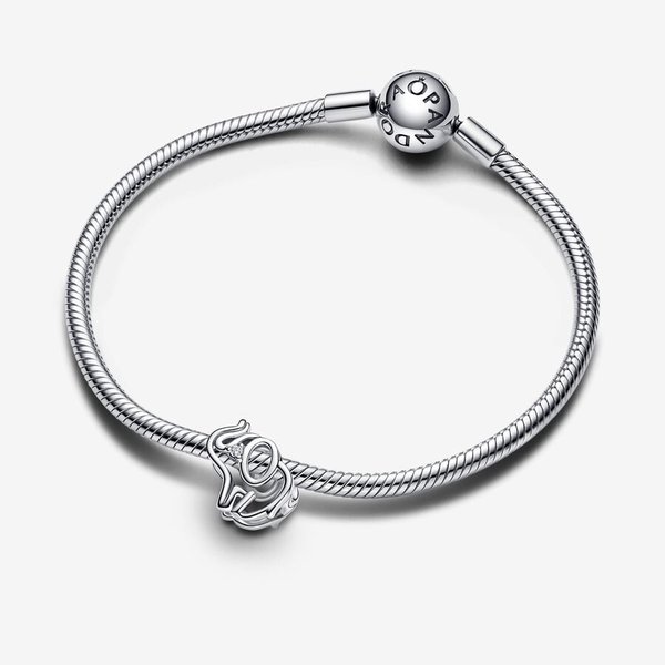 Pandora ékszer Áttört elefánt ezüst charm 793345C01