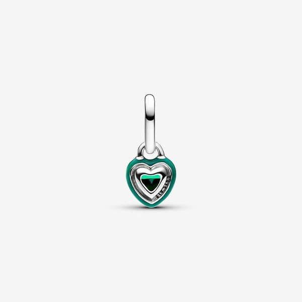Pandora ékszer ME zöld chakra szív ezüst mini függő charm 793042C03