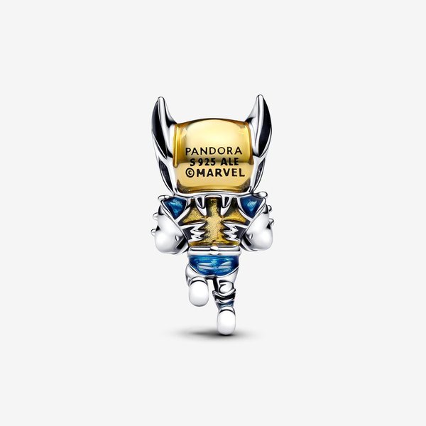 Pandora ékszer Marvel Rozsomák ezüst charm 793359C01