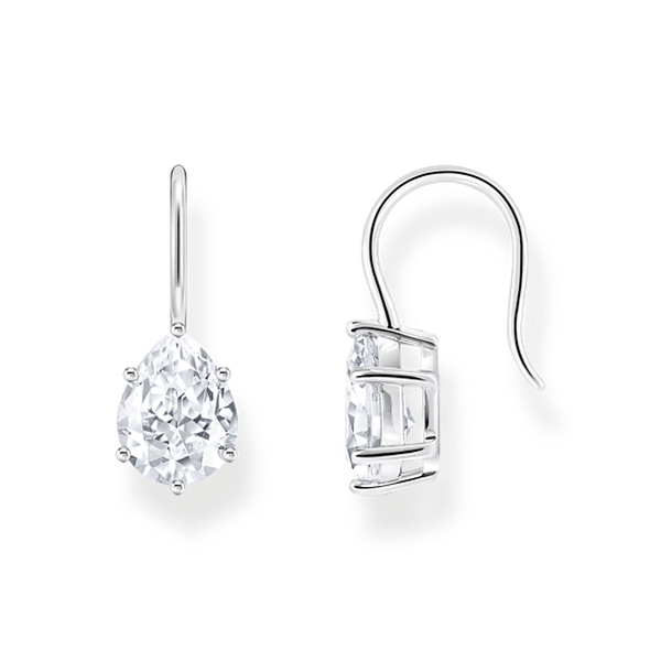 Thomas Sabo Beakasztós ezüst fülbevaló csepp áttetsző cirkóniával H2290-051-14