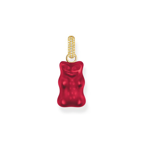 Thomas Sabo Aranyozott ezüst piros Haribo gumi maci medál PE967-414-10