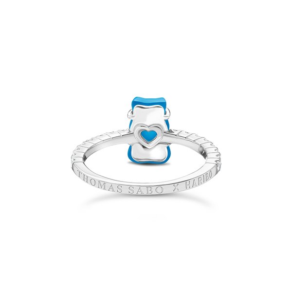 Thomas Sabo Ezüst gyűrű kék gumi macival 