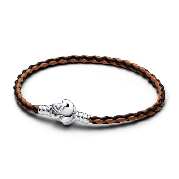Pandora ékszer Disney Az oroszlánkirály Simba kapcsos fonott bőr karkötő 