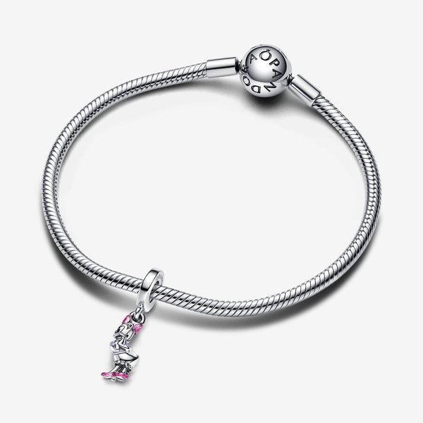 Pandora ékszer Disney Daisy kacsa függő ezüst charm 793249C01