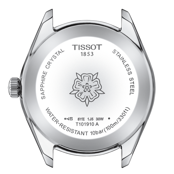 Tissot PR 100 Lady Sport Chic ezüst színű női óra gyémántokkal T1019101111600