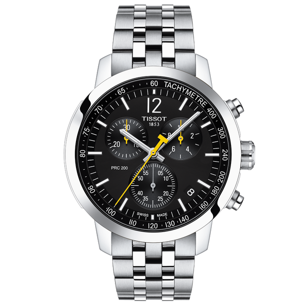 Tissot PRC 200 fekete számlapos chronograph férfi karóra T1144171105700