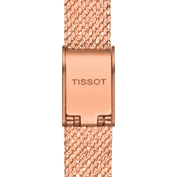Tissot Lovely négyszögletes rozé női óra gyémántokkal T0581093345600