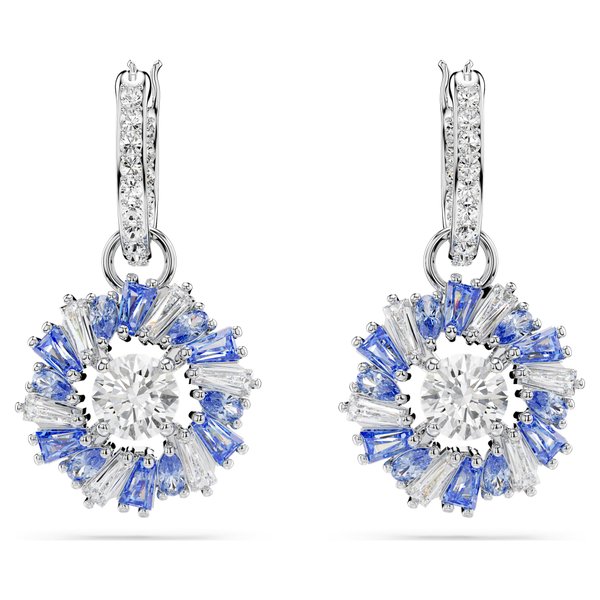 Swarovski Idyllia ezüst színű fülbevaló kék kristállyal 5680016