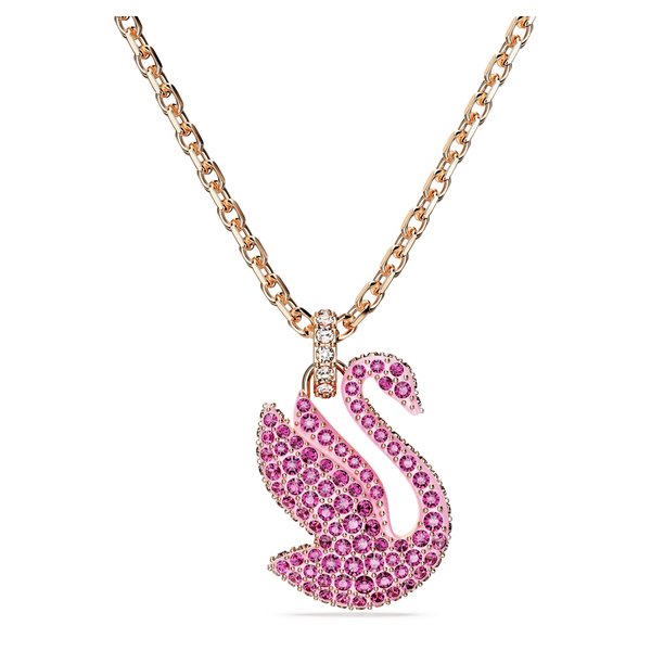 Swarovski Ikonikus rózsaszín swarovski hattyú rozé nyaklánc  5647552