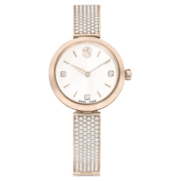 Swarovski Illumina pezsgő színű női óra kristályokkal 5671196